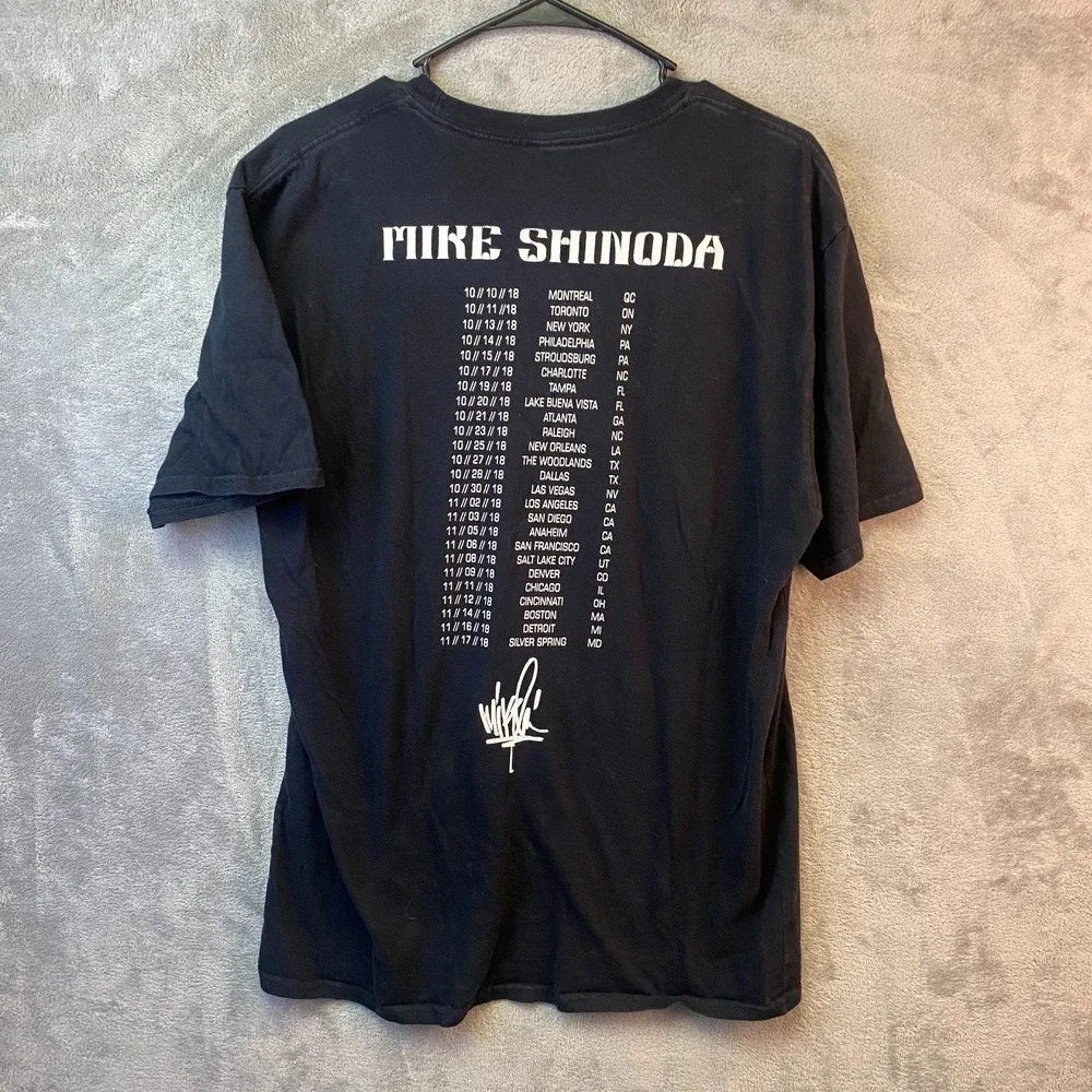 Mike Shinoda Post Traumatic Tour T-Shirt L Black 2018